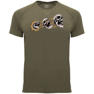 khaki koszulka sportowa Feel The Power