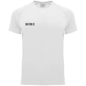 biała koszulka sportowa Go for it