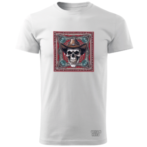 biała koszulka z nadrukiem bandana sheriff