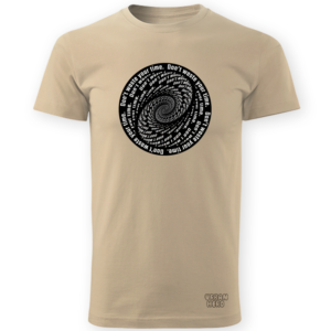 Beżowa koszulka Don't waste your time