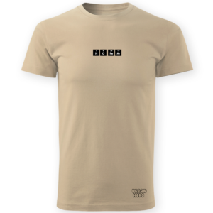 Beżowa koszulka z nadrukiem No Fear