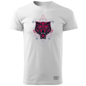 koszulka z nadrukiem wilka