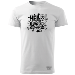 Biała koszulka hello summer