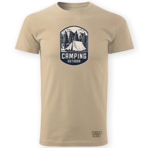beżowa koszulka camping outdoor