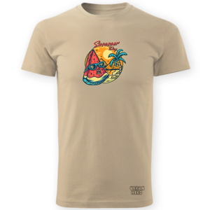 beżowa koszulka z nadrukiem watermelon chillout