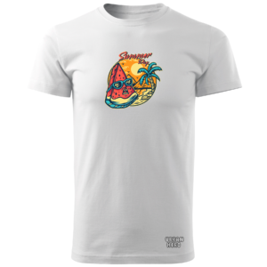 biała koszulka z nadrukiem watermelon chillout