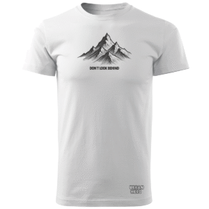 Koszulka z nadrukiem Don't look behind