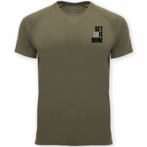 khaki koszulka sportowa get it done