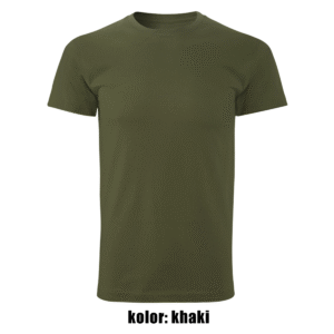 khaki koszulka bawełniana basic