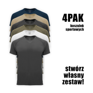 zestaw 4 koszulek sportowych