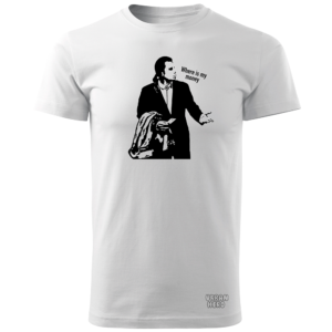 Biała koszulka z travoltą