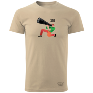 Beżowa koszulka dla fotografa